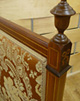 Antique Irish Bench with traditional stitched edge treatment